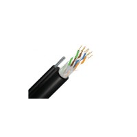 Кабель мережевий FinMark UTP CAT5e 4P 24AWG PE-M B 305m Drum, зовнішній, трос 7*0,5мм (279728)