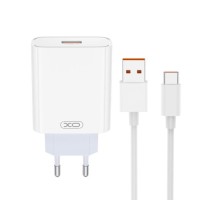 Зарядний пристрій XO USB 120W + cable USB to USB-C white (XO-L128U)