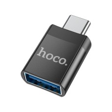 Перехідник UA17 USB-C M to USB F USB3.0 Black HOCO (6931474762016)