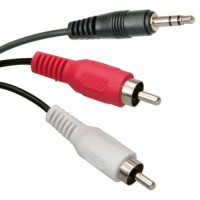 Кабель мультимедійний Jack 3.5mm to 2RCA 1.5m Assmann (AK-510300-015-S)