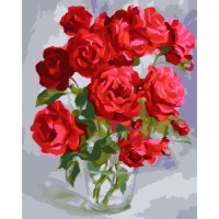 Картина по номерам Santi Букет троянд ©juliatomesko_artist 40*50 см (954730)