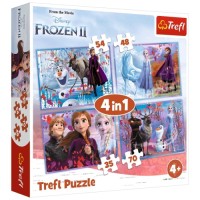 Пазл Trefl Frozen Подорож у невідоме 4 in 1 (35, 48, 54, 70) елемента (5900511343236)
