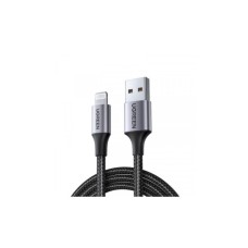 Дата кабель USB 2.0 AM to Lightning 1.0m 2.4A US199 black Ugreen (60156)