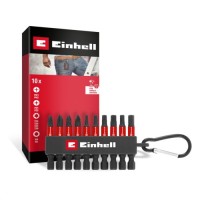 Набір біт Einhell 50mm, бітотримач з карабіном, PH PZ T H, 10шт (118633)