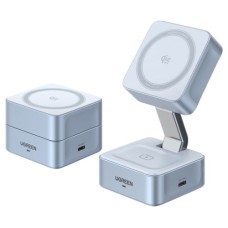 Зарядний пристрій Ugreen W752 2-in-1 Magnetic Wireless Charger black (55960B)