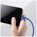 Дата кабель USB 2.0 AM to Lightning 1.2m 2.4A blue Baseus (CAJY000003)