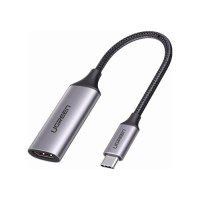 Перехідник USB2.0 Type C to HDMI V2.0 4K60Hz 10cm CM297 gray UGREEN (70444)