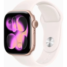 Смарт-годинник Apple Watch Series 11 GPS + Cellular 42mm Rose Gold Aluminium Case with Light Blush Sport Band - S/M (MF8E4RK/A)