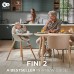 Стілець для годування Kinderkraft 2 в 1 Fini 2 Grey (5902533924509)