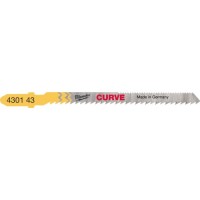 Полотно Milwaukee для лобзика Curve, 75мм/ крок зуба 2,5мм, 5шт, фігурний різ, деревина (4932430143)