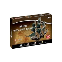 Пазл Cubic Fun 3D Корабель Помста Королеви Анни серія міні (S3031h)