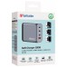 Зарядний пристрій Verbatim GaN 200 W 4 ports (2xUSB-C-100 W,USB-C-65 W /USB-A -3.0) (32204)