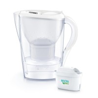 Фільтр-глечик Brita Marella Memo MXPro 2.4л (1.4л води) з фільтр-картриджем 3шт, білий (1061242)