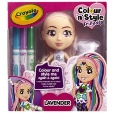 Набір для творчості Crayola Colour n Style Стильні дівчата Лаванда (918940.005)