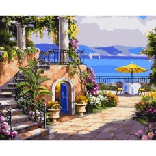 Картина по номерам Santi Морська набережна 40х50 см (954747)