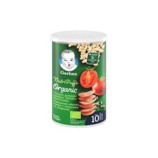 Дитяче печиво Gerber пшенично-вівсяні снеки з томатами та морквою 35 г (7613037311433)