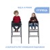 Стілець для годування Chicco 3 в 1 Crescendo Up, чорне (87046.07)