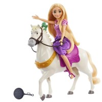 Лялька Disney Princess Рапунцель Принцеса з вірним другом Максимусом (HLW23)