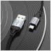 Дата кабель USB 2.0 AM to Micro 5P 1.0m 2.4A nylon X102 black HOCO (6942007608763)
