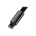 Дата кабель USB 2.0 AM to Lightning 1.0m 2.4A black Baseus (CALWJ-01)