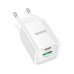 Зарядний пристрій HOCO C149A Charm 1xUSB-C PD30W + 1xUSB QC3.0 White (6942007630337)