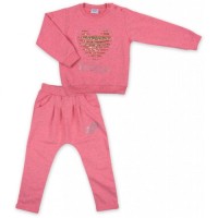 Набір дитячого одягу Breeze кофта та штани персиковий меланж (8013-86G-peach)