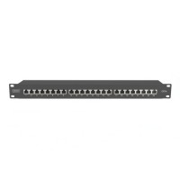 Патч-панель 19" 24xRJ-45 STP cat.6a, 1U, black Digitus (DN-91624S-EA-B)
