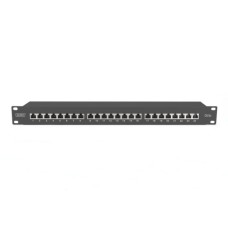 Патч-панель 19" 24xRJ-45 STP cat.6a, 1U, black Digitus (DN-91624S-EA-B)
