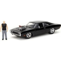Машина Jada Форсаж Додж Чарджер 1970 з фігуркою Домініка Торетто чорний (9335907314R00)