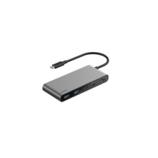 Концентратор Belkin USB-C 7-in-1 2xUSB 3.0 + USB-C + PD + HDMI 2.0 4K60Hz + SD/TF gray (AVC023HQSGY)