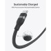 Дата кабель USB-C to USB-C 1.8m 240W upcycled-braided black Anker (A82E2H12)
