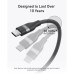 Дата кабель USB-C to USB-C 1.8m 240W upcycled-braided black Anker (A82E2H12)