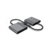 Концентратор Cablexpert USB-C 4-in-1 2xHDMI + 1xUSB 3.2 + 1xUSB-C PD 85W (A-CM-COMBO3-04)