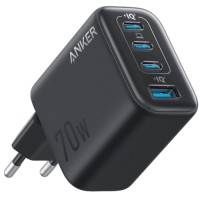 Зарядний пристрій Anker 3xUSB-C PD3.0 + 1xUSB 70W black (A121CG11)