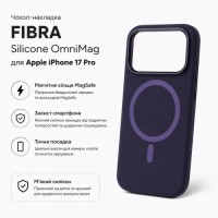 Чохол до мобільного телефона BeCover FIBRA Silicone OmniMag Apple iPhone 17 Pro Dark Purple (716215)