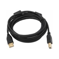 Кабель для принтера USB 2.0 AM/BM 1.5m ferrite black Voltronic (YT-AM/BM-1.5B)