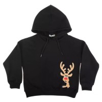 Кофта дитяча Toontoy худи з оленем (22161-164-black)