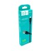 Дата кабель USB 2.0 AM to Micro 5P 1.0m 2.4A silicone black Denmen (DM-D01V-BK)