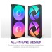Кулер до корпусу NZXT F240 RGB Core Fan (Single Frame) - Black (RF-U24HF-B1)