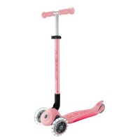 Самокат Globber серії Elite Lights пастельно-рожевий Колеса з підсвічуванням (439-710-3)