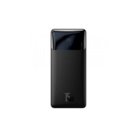 Батарея універсальна Baseus Bipow 10000mAh, 15W, MicroUSB, 2*USB, Type-C, black (PPBD050001)
