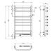 Сушарка для рушників Navin Блюз 480x800 (12-006033-4880)