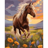 Картина по номерам Santi Кінь на лузі 40х50 см (954804)