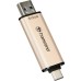 USB флеш накопичувач Transcend 512GB JetFlash 930C Gold-Black USB 3.2/Type-C (TS512GJF930C)