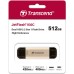 USB флеш накопичувач Transcend 512GB JetFlash 930C Gold-Black USB 3.2/Type-C (TS512GJF930C)