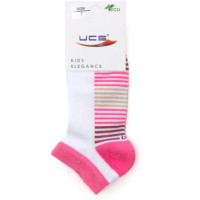 Шкарпетки UCS Socks в смужку (M0C0201-0089-9G-pink)