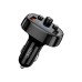 FM модулятор XO XO-BCC03 Car Charger 18W Bluetooth+QC3.0 Quick Charger Black (XO-BCC03)