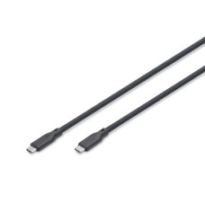 Дата кабель USB-C to USB-C 1.0m USB4 2.0 80G 240W 16K silicone black Digitus (AK-300350-010-S)