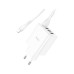 Зарядний пристрій HOCO C102A Fuerza QC3.0 four-port charger set(iP) White (6931474777720)