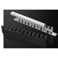 Кабельний організатор 19" 2U гребінка, RAL 9005 Mirsan (MR.OKK2U19.01)